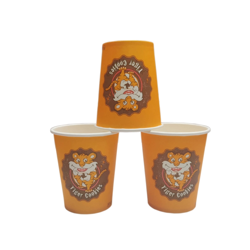 Takeaway Paper Cups 8oz Single Wall Hot Coffee Drinking Cups