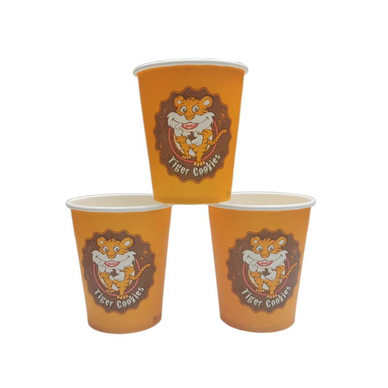 Takeaway Paper Cups 8oz Single Wall Hot Coffee Drinking Cups