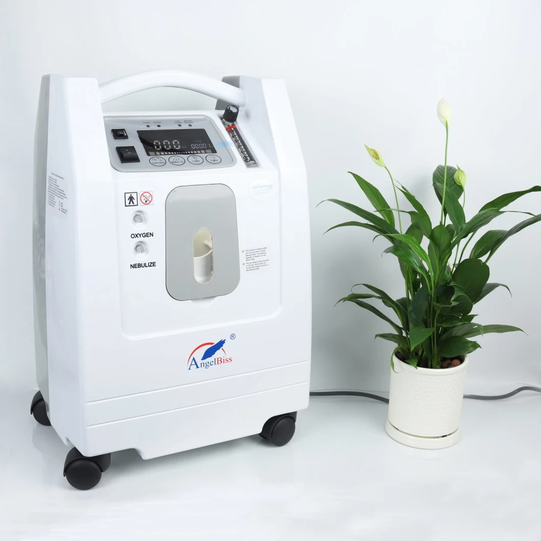 Rechargeable 5L Oxygen Concentrator with High Purity 93% (AC, DC, Batteries)