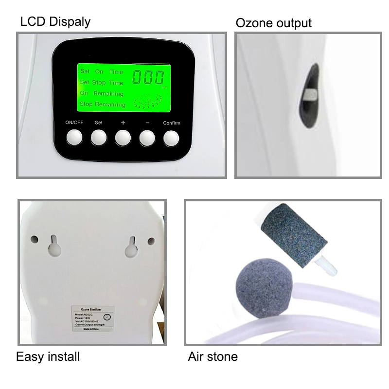 CE Portable Ozone Generator Air Purifier for Kitchen and Toilet Deodorization