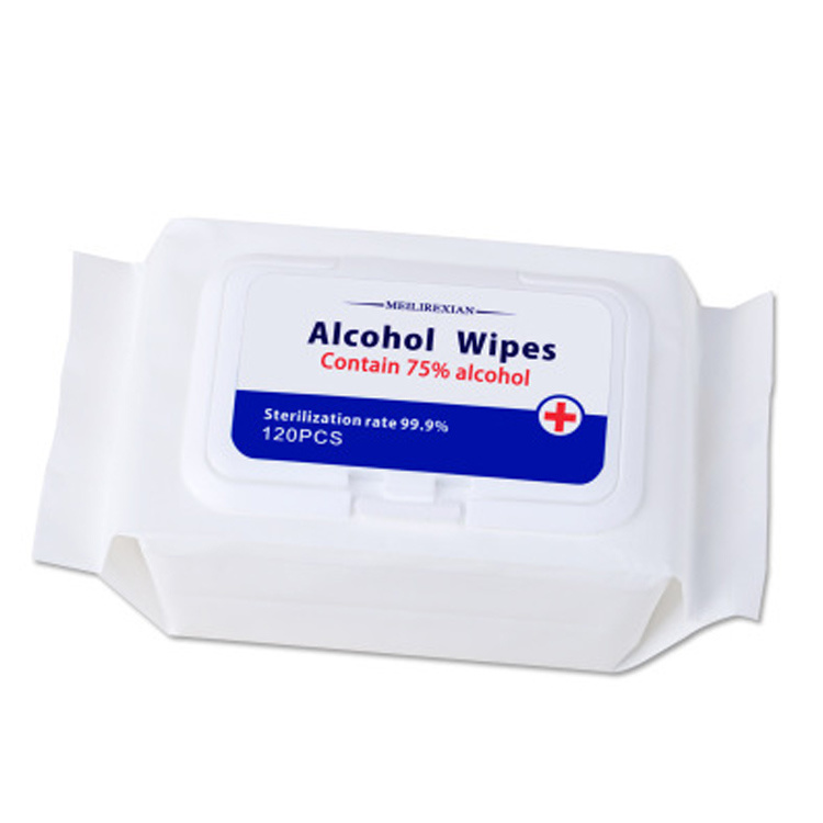 Portable 75%Alcohol Wet Wipes Multi-Purpose Anti Bacterial Wet Wipe