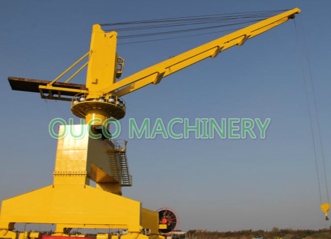 Cargo Marine Handling Port Crane on Ship Deck Marine Deck Crane Ship Knuckle Boom Deck Jib Crane