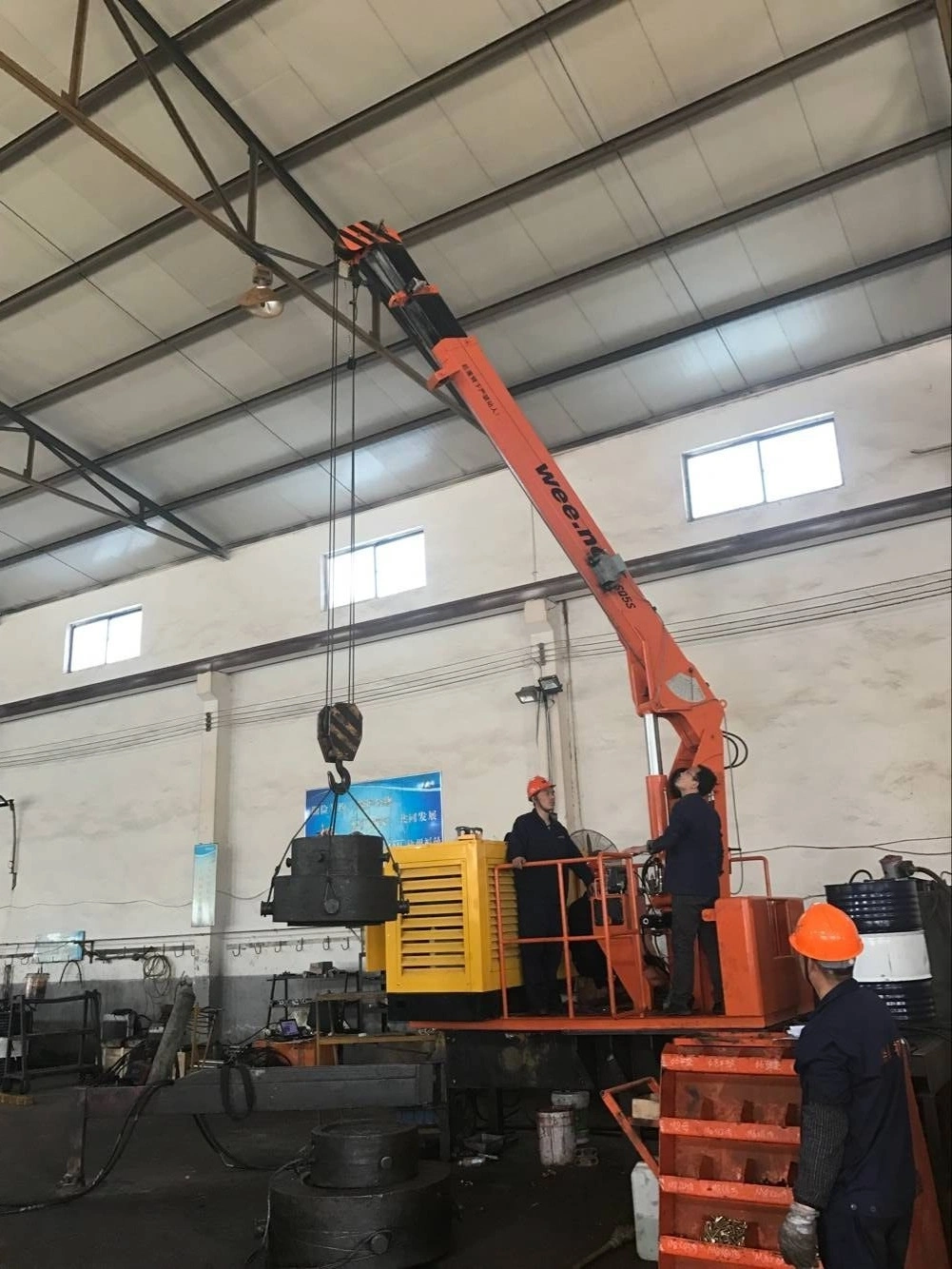 Price Hydraulic Engine Telescopic Boat Crane Marine Crane