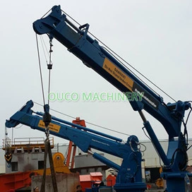 Sharewireless Crane Remote Control Marine Telescopic Boom Ship Deck Crane for Sale