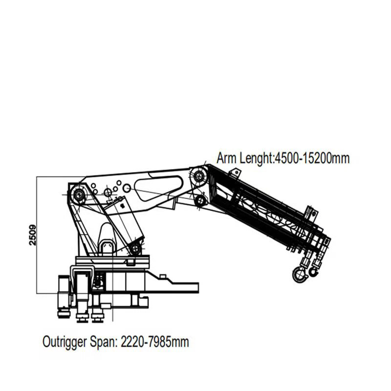 Crane manufacturer 80 ton Knuckle Boom RC Truck Mounted Crane truck crane