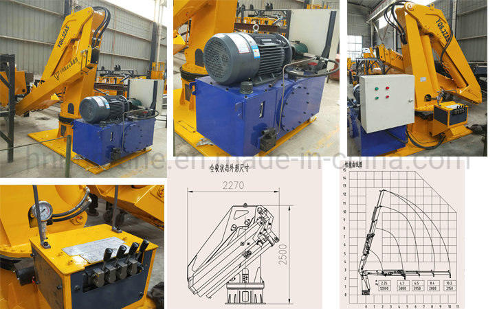 5t 20m Offshore Telescopic Boom Marine Deck Hydraulic Cranes