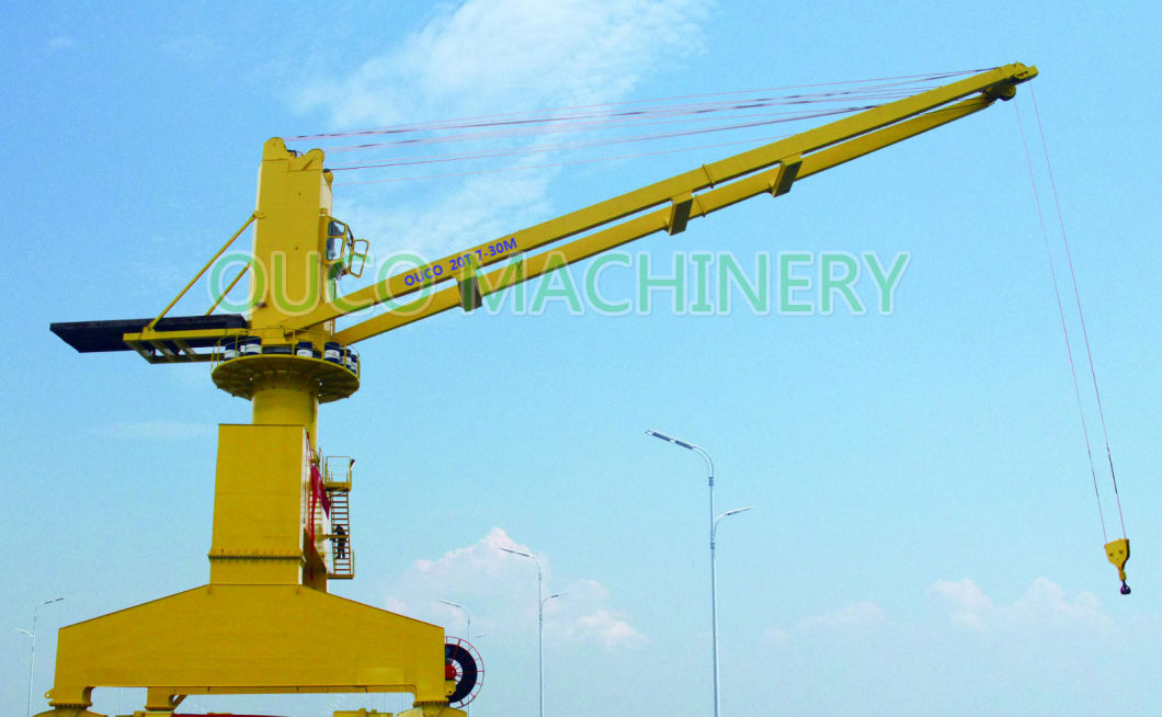 Cargo Marine Handling Port Crane on Ship Deck Marine Deck Crane Ship Knuckle Boom Deck Jib Crane