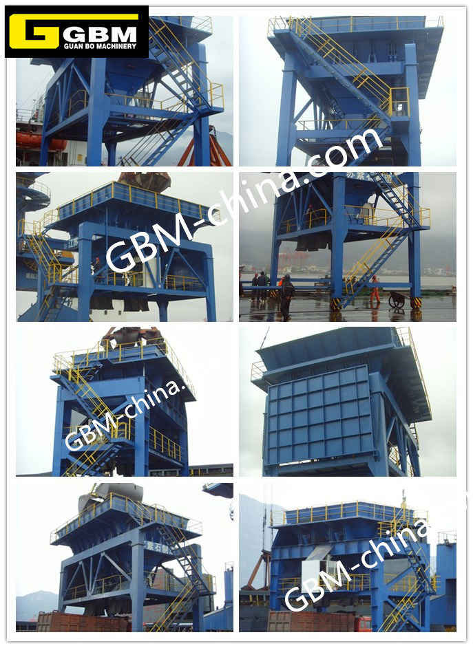 Rail Type Movable Dust-Proof Hopper for Unloading Bulk Cargo