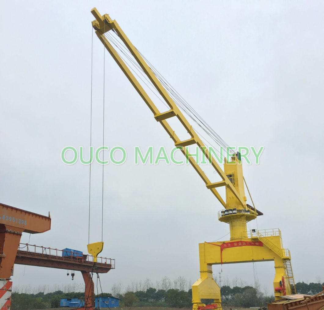 Cargo Marine Handling Port Crane on Ship Deck Marine Deck Crane Ship Knuckle Boom Deck Jib Crane