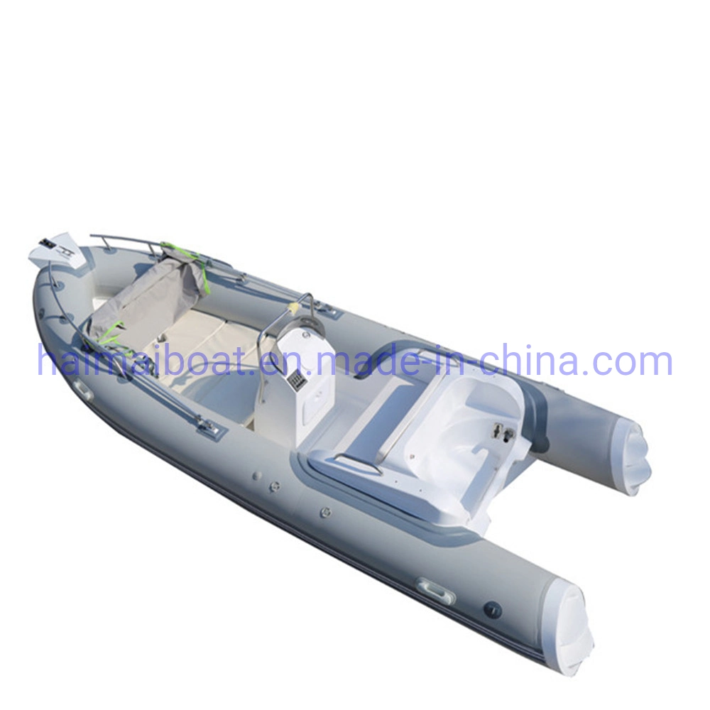 17feet 5.2m Fiberglass Hull Inflatable Boat Orca Hypalon PVC Inflatable Fishing Boat Coastwise Fishing Boat Cruiser Panga Boat Diving Boat Motor Boat Rib Boat