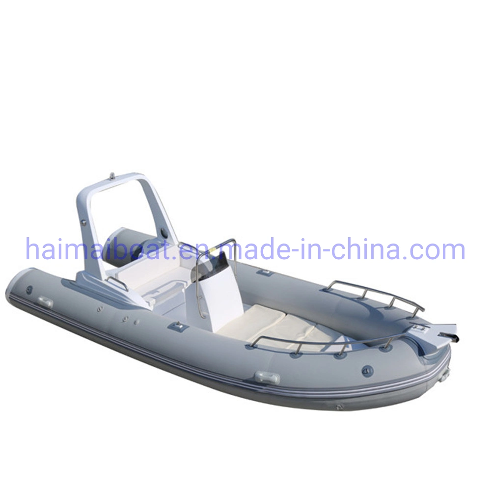 17feet 5.2m Fiberglass Hull Inflatable Boat Orca Hypalon PVC Inflatable Fishing Boat Coastwise Fishing Boat Cruiser Panga Boat Diving Boat Motor Boat Rib Boat