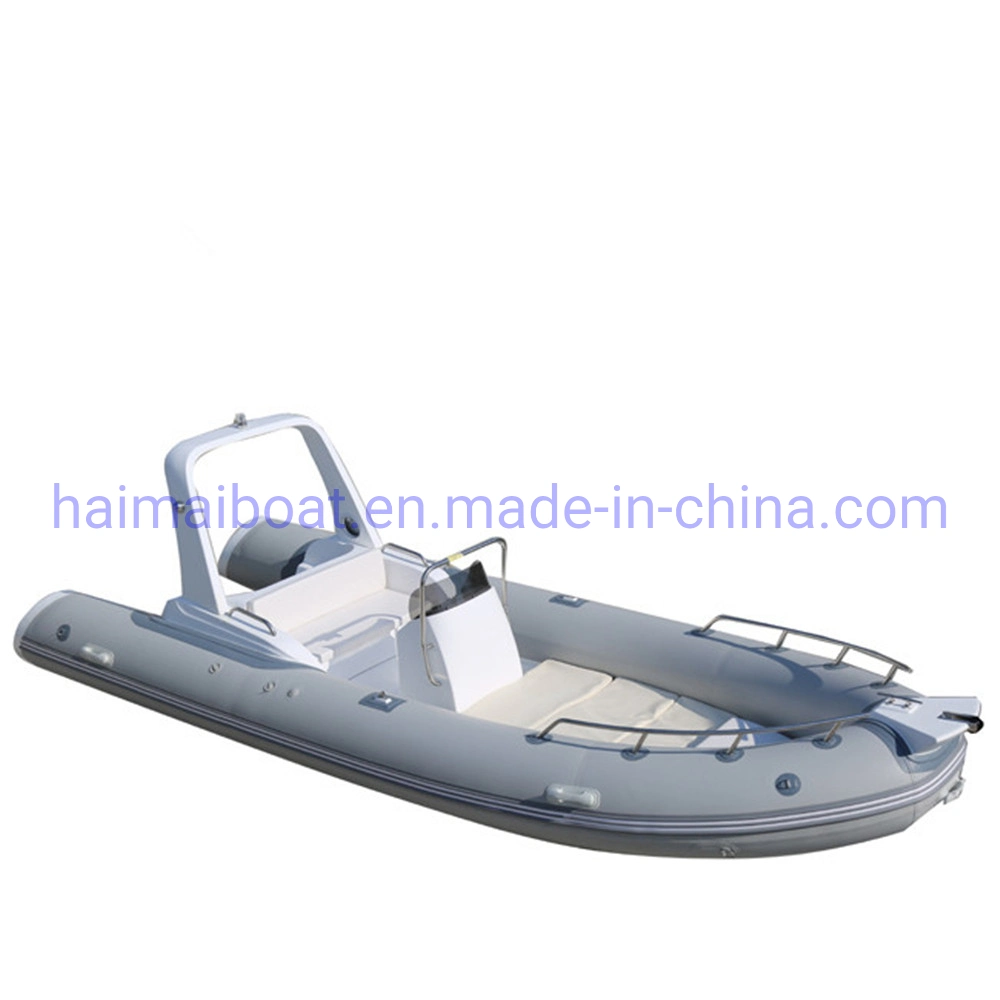 17feet 5.2m Fiberglass Hull Inflatable Boat Orca Hypalon PVC Inflatable Fishing Boat Coastwise Fishing Boat Cruiser Panga Boat Diving Boat Motor Boat Rib Boat