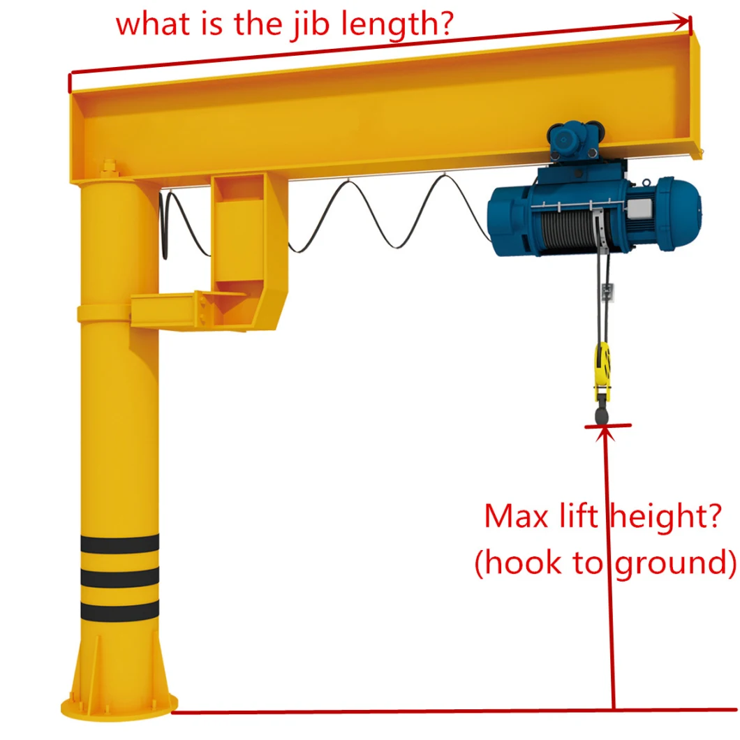 Jib Crane Overhead Floor Mounted Jib Crane, Arm Jib Crane, Portable Crane