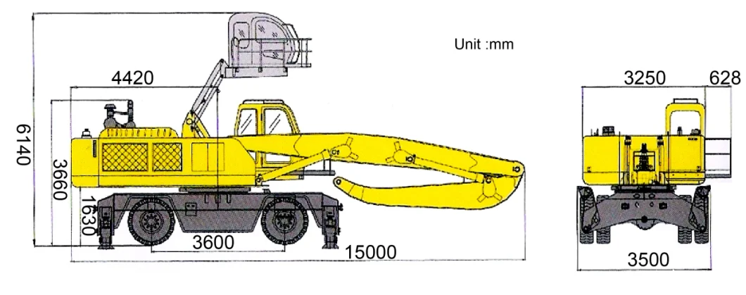 Chinese Mobile Material Handler for Handling Bulk Material Scrap