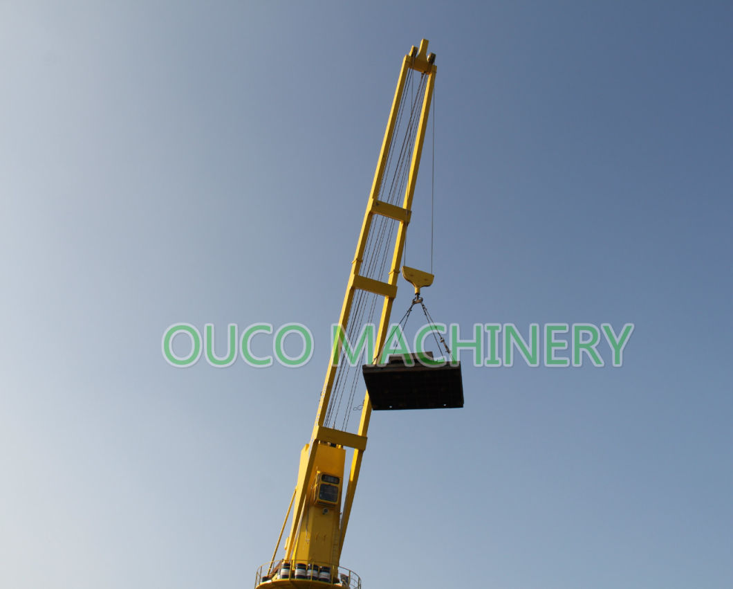 Cargo Marine Handling Port Crane on Ship Deck Marine Deck Crane Ship Knuckle Boom Deck Jib Crane