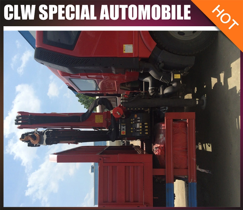 China FAW 5-10ton Lorry Truck Mounted Knuckle Crane