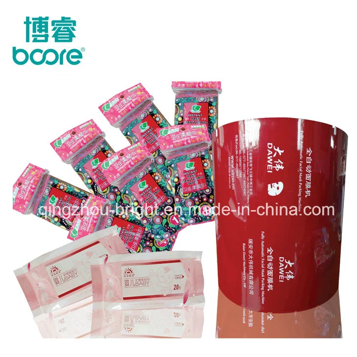 Flip-Top Lid Wet Tissue Baby Water Wipes Packaging Material Pet/PE Packaging Film