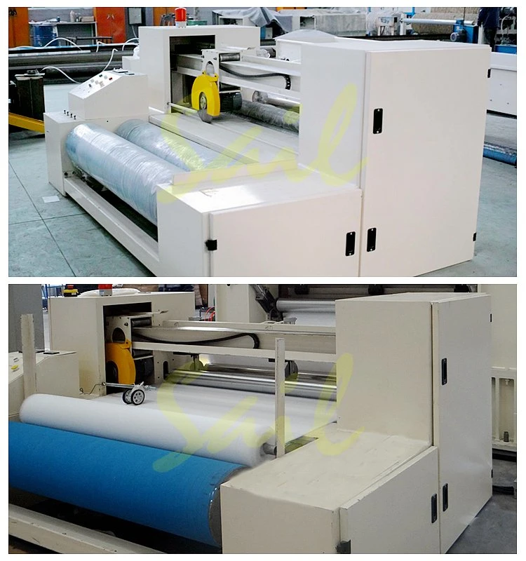 Nonwoven Automatic Rugs Rewinding Machine Carpet Fabric Slitter Rewinder Machine