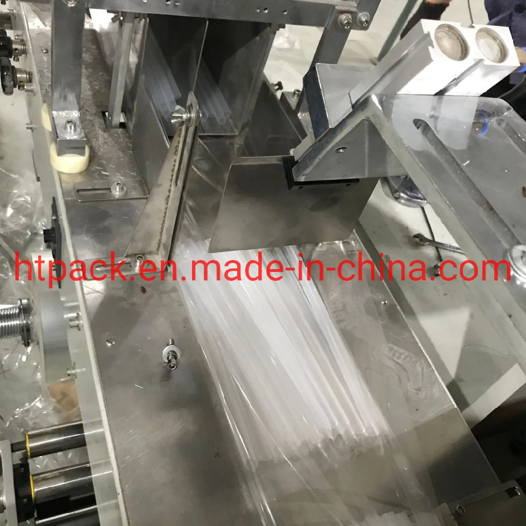 Hongtai Paper Wrapping or OPP Wrapping Drinking Straws Packing Machine