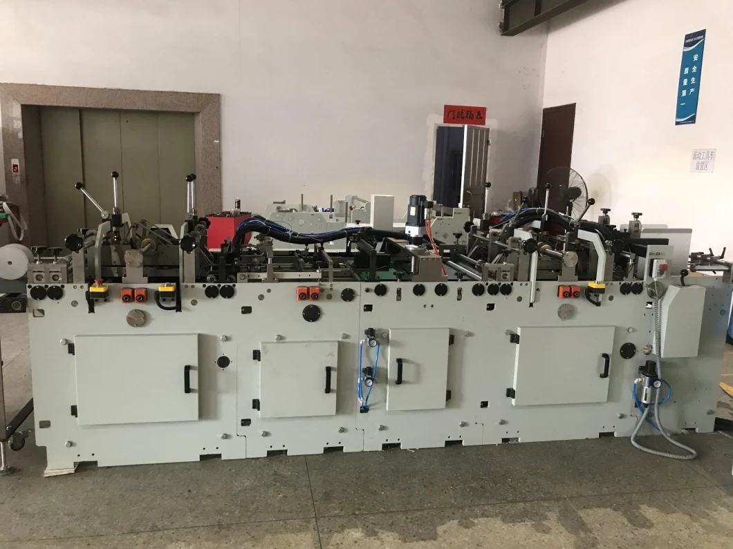 Full Auto Paper Box Edge Folding and Making Machine