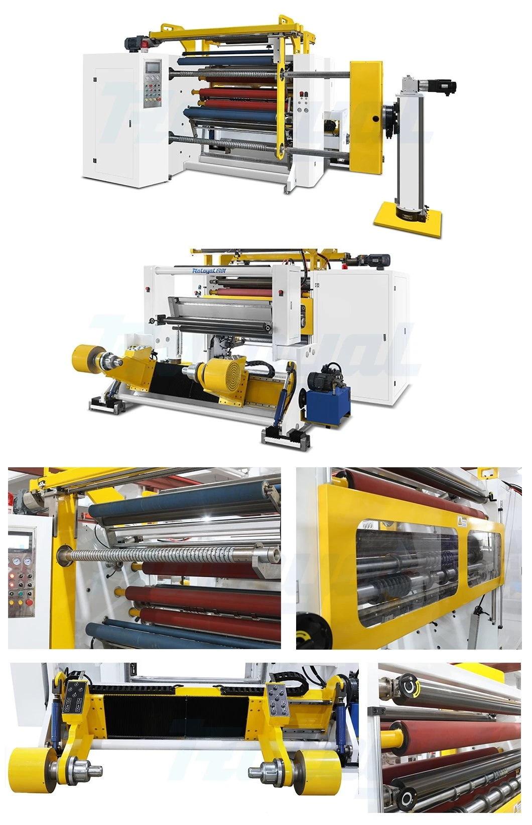 Automatic Shaft-Less Loading Vellum Paper Jumbo Roll to Small Roll Converting Machine