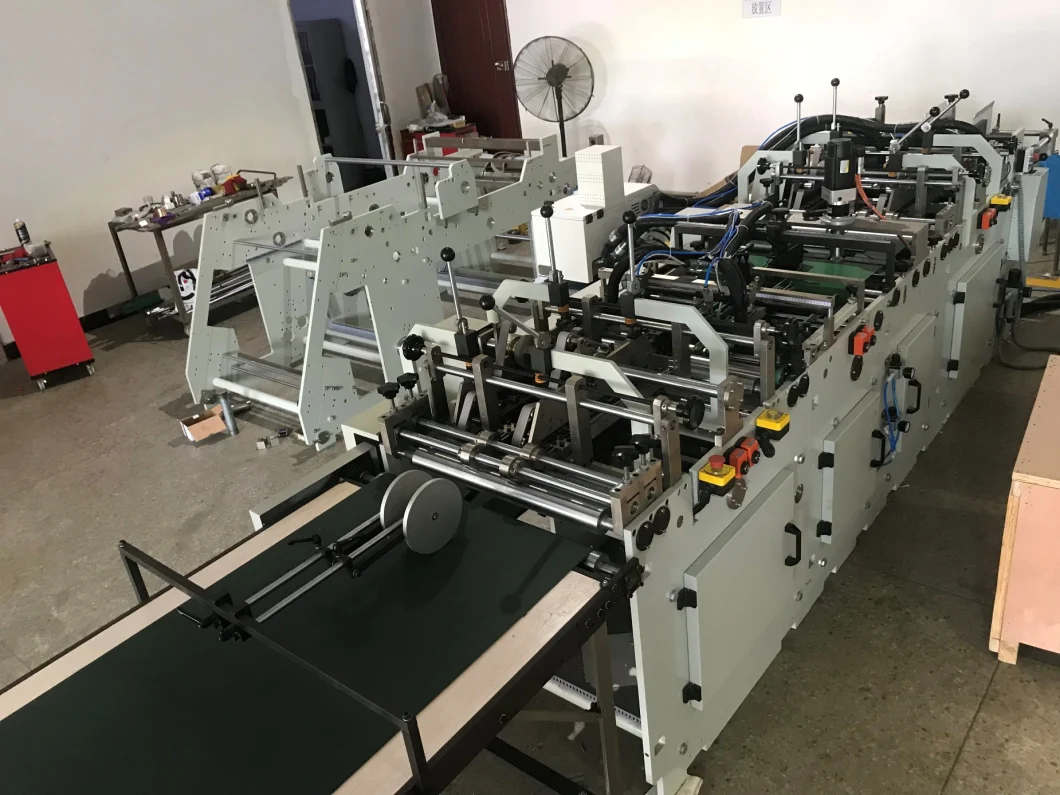 Full Auto Paper Box Edge Folding and Making Machine