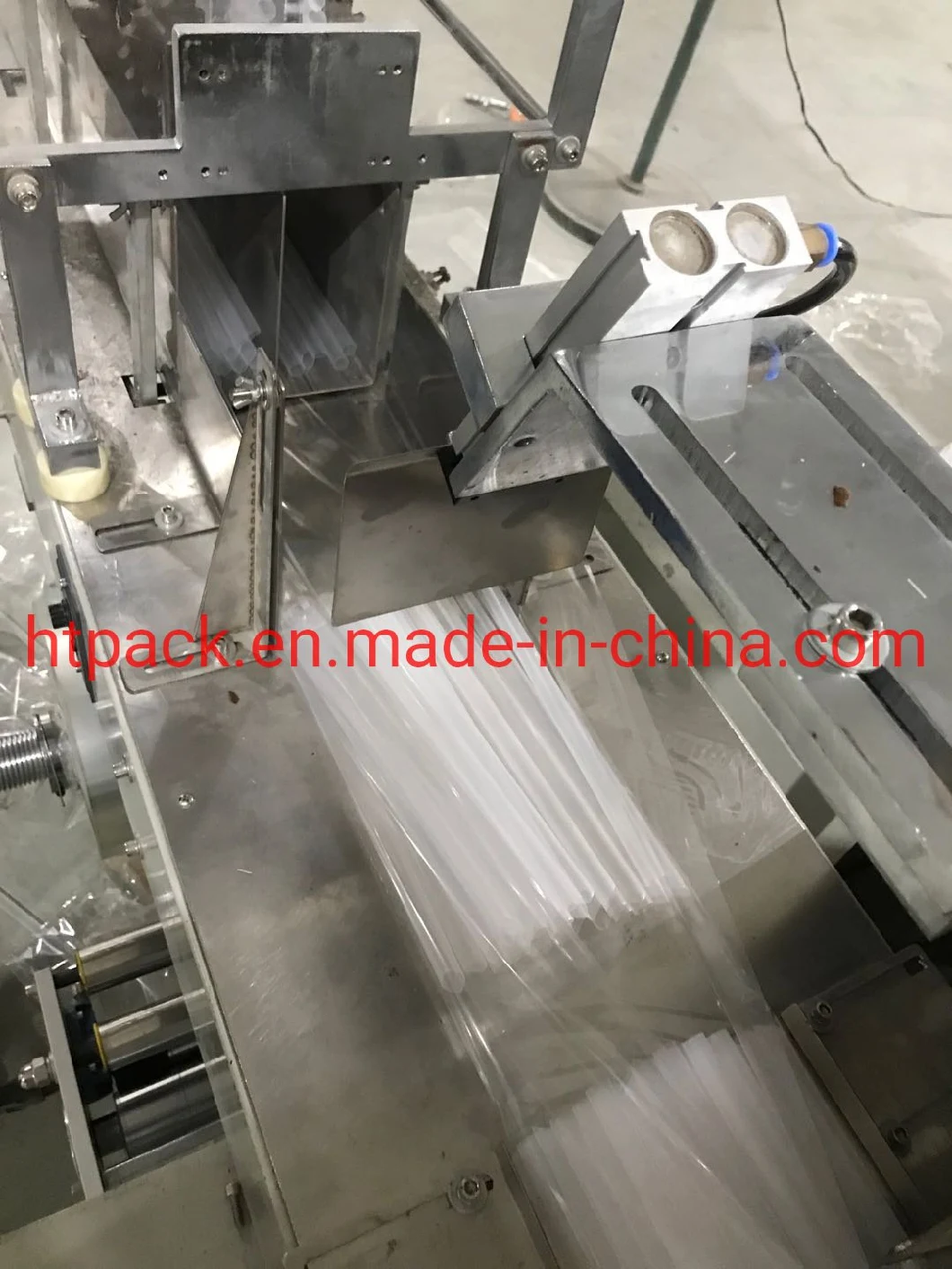 Hongtai Paper Wrapping or OPP Wrapping Drinking Straws Packing Machine