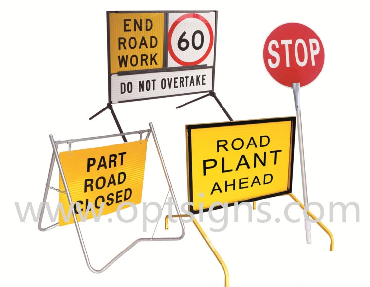 19 Aus Traffic Safety Multi Message Frame Corflute Reflective Road Construction Signs