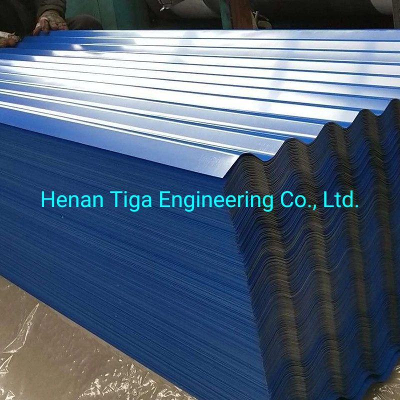 Embossed Corrugated Color Coated Galvanized Steel Sheeting PPGI Roof Tile