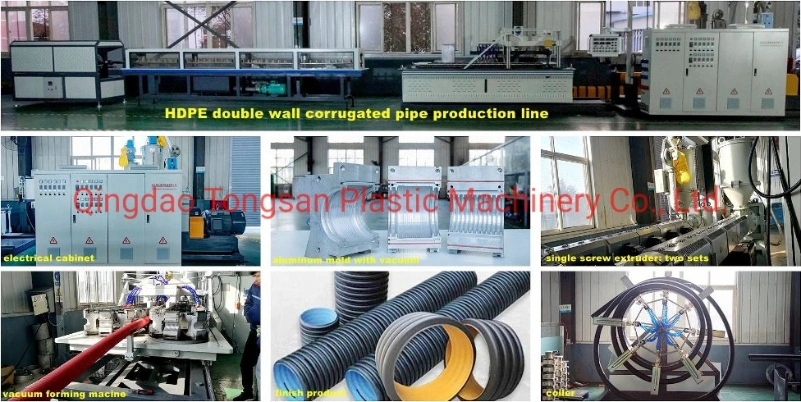 40-250 mm Plastic HDPE Double Wall Corrugated Pipe Extruder Machine /Dwc Pipe Macking Machines