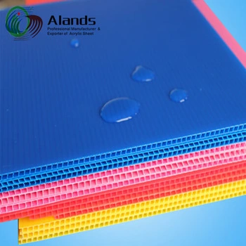 2mm 3mm PP Correx Sheet Coroplast Sheet PP Fluted Hollow Corrugated Plastic Sheet