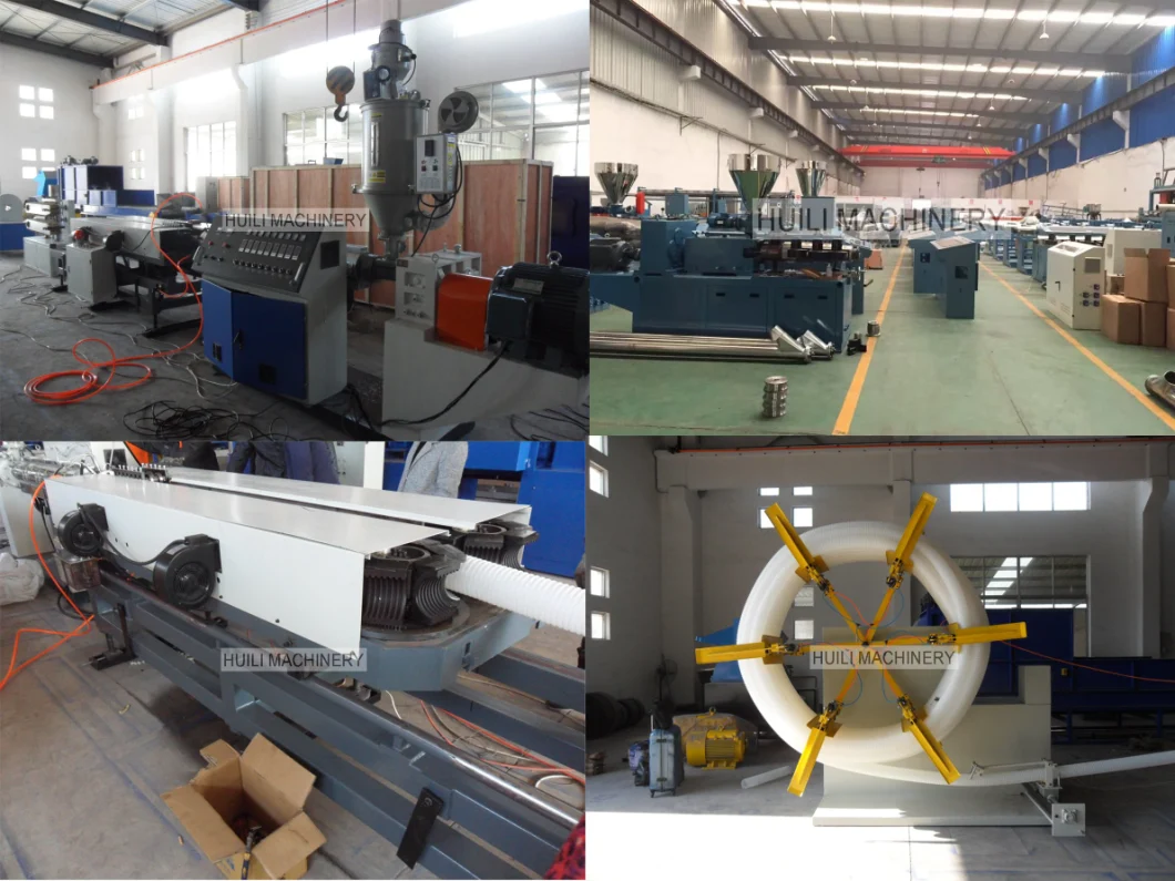 Cable Pipe Electric Wire Conduit Corrugated Hose Producing Machine Double Wall Corrugated Pipe Plastic Pipemaking Machine