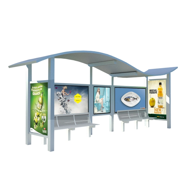 Well Designed Solar Panel Bus Shelter with Advertising Board