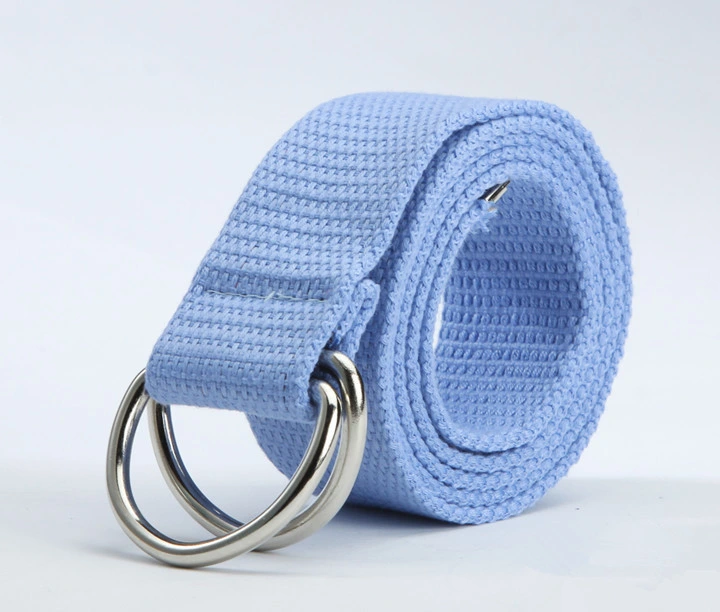 Mens & Womens Canvas Belt with Black D-Ring 1 1/2