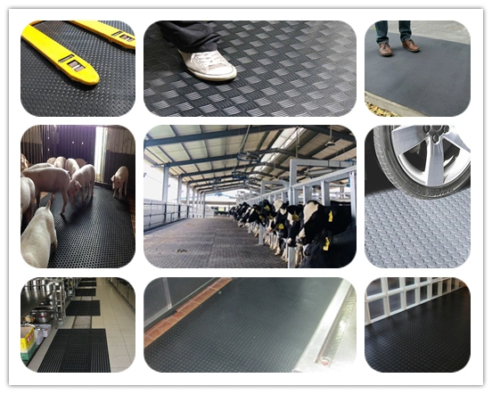 DOT Round Circular Stud Anti-Slip Rubber Floor Mat /Sheet/Tile/Plate Manufacturer