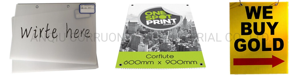 Coroplast Board Sheets Corona Correx Blank Sign for Writing, Advertising, Warning and Display