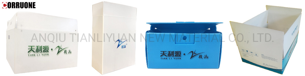 Foldable or Collapsible Coroplast Packing Box as Turnove Box