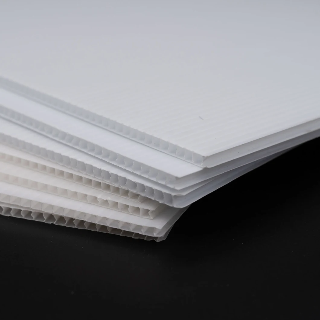 PP Hollow Corflute Sheet Coroplast Sheet Twin Wall Polypropylene Sheet