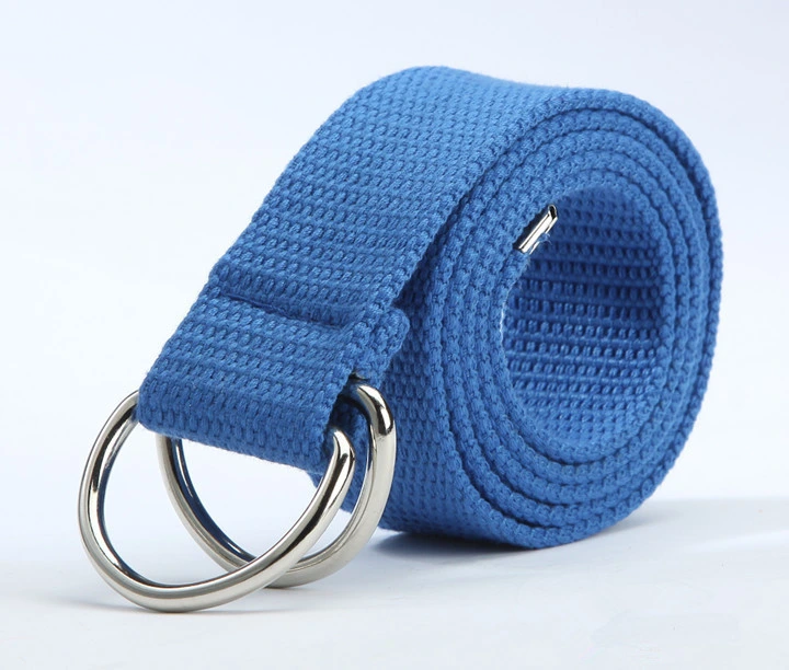 Mens & Womens Canvas Belt with Black D-Ring 1 1/2