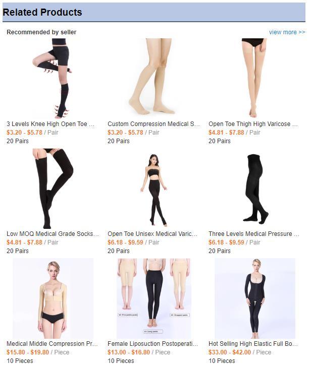 Medical Grade Socks Multi-Levels Women Close Toe Compression Stockings