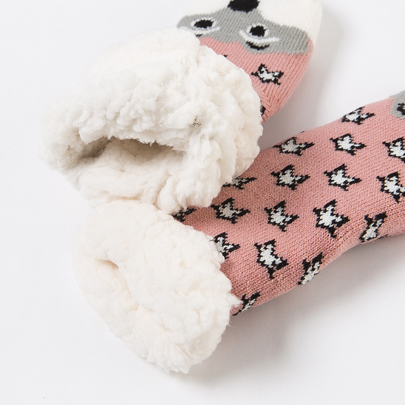 Women's Winter Thick Fleece Lining Sock Christmas Gift Slipper Socks