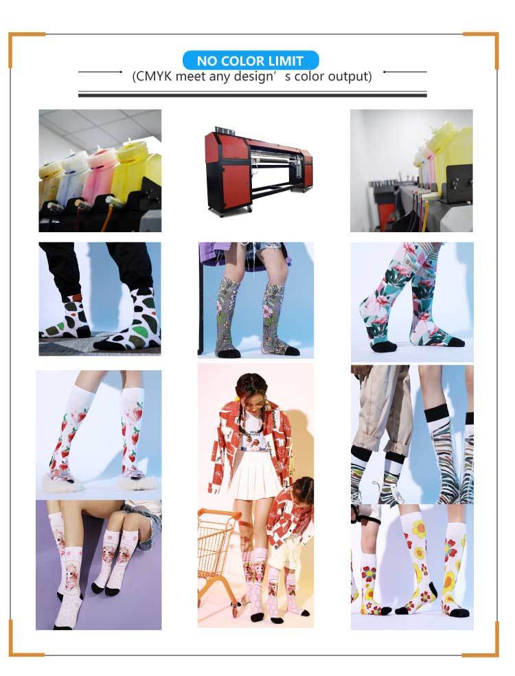 White and Letter Dress Socks Women Long, Sexy Women Socks