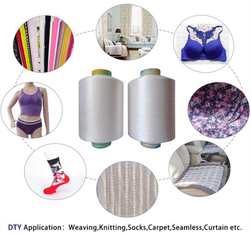 Nylon Elastic Yarn DTY 77dtex/2 for Stockings