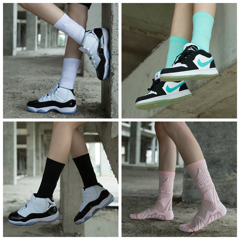 Custom Logo Women's Sport Running Socks Basketball Socks