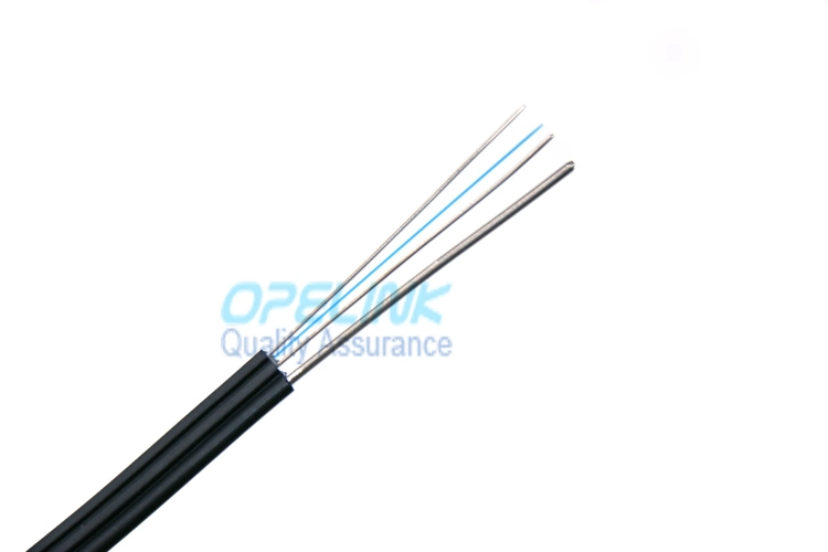 4 cavo di derivazione in fibra ottica FTTH nero LSZH / Guaina in PVC SM