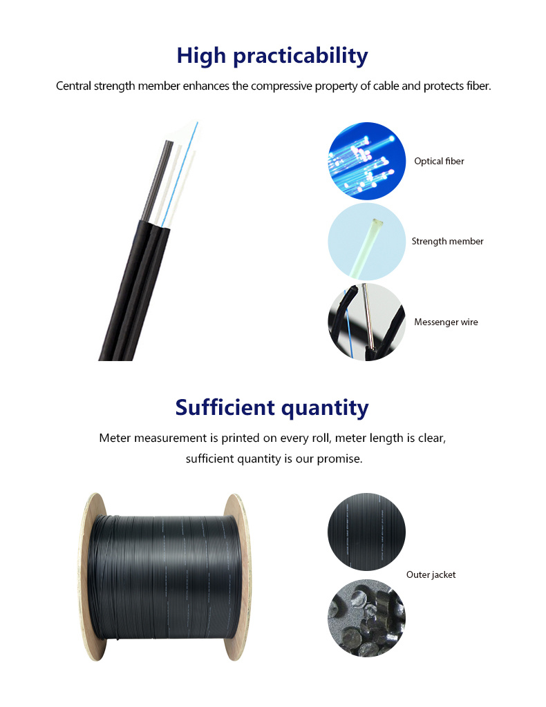 GJYXFCH FTTH Optical Fiber Cable Sc-Sc Fiber Optic Patch Cord Cable