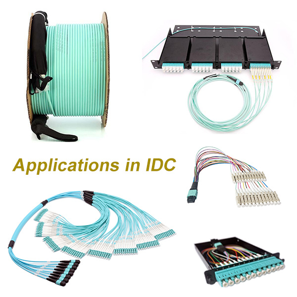 MPO-MTP Fanout Optical Fiber Patch Cord for Data Center