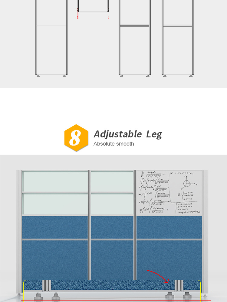 High Quality Office Partition Design Standard Size Small Office Cubicle Workstation