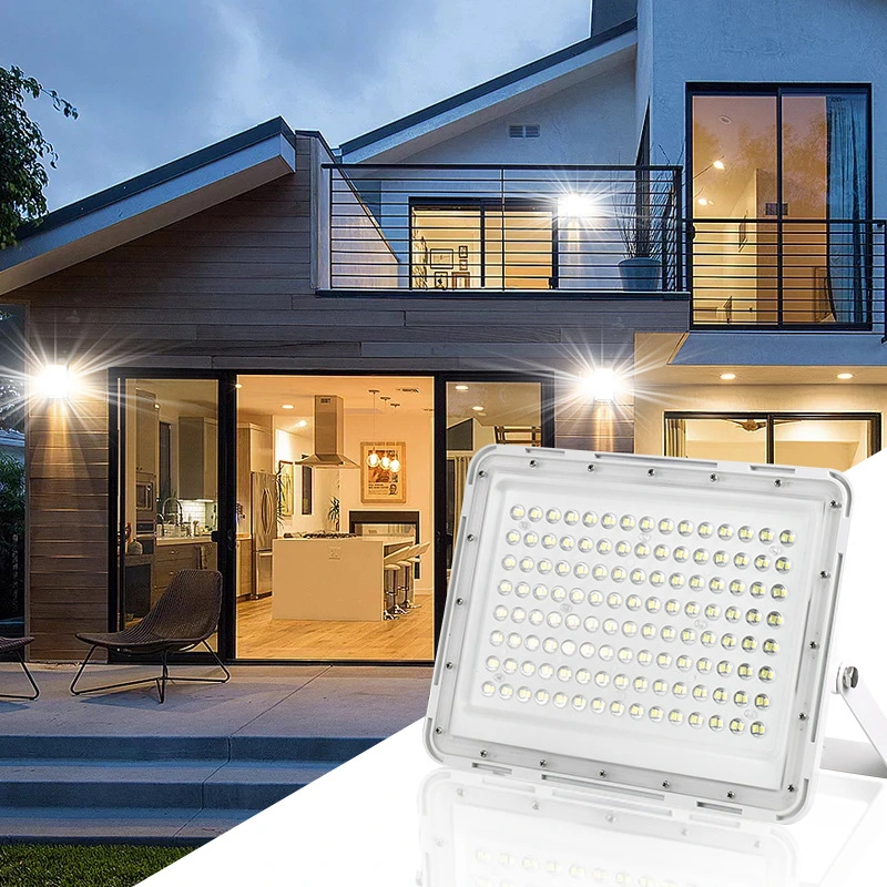 Garden Garage Security 60watt Motion Sensor Rechargeable Outdoor LED Solar Flood Light