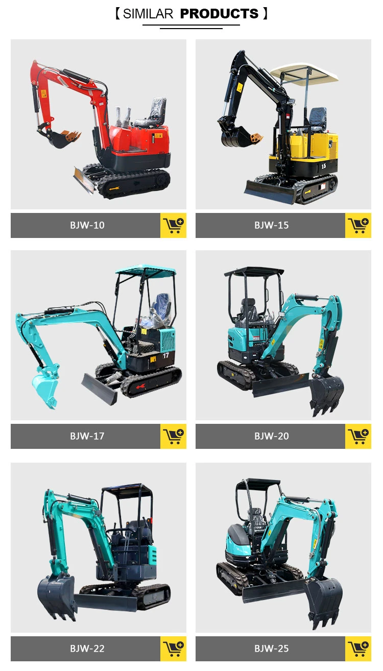 Small Mini Garden Excavator 2200kg Auger Small Digger
